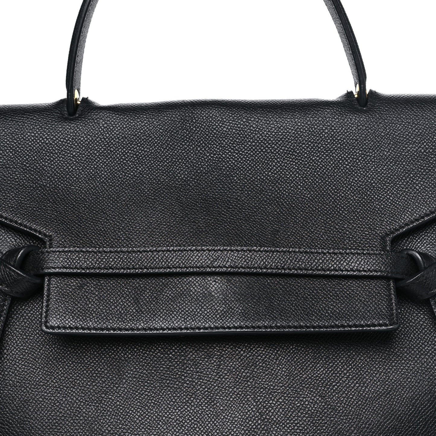 Grained Calfskin Mini Belt Bag Black