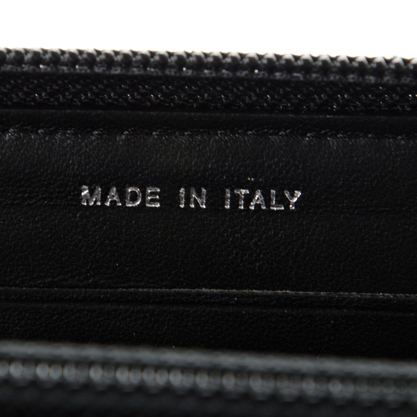 Lambskin Quilted Small Boy Zip Around Wallet Black