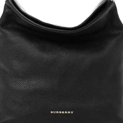 Burberry Grainy Calfskin Medium Cale Hobo Black 7 of 9
