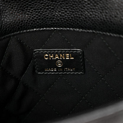 Chanel Caviar Quilted Medium Golden Class Pouch Black 6 of 11