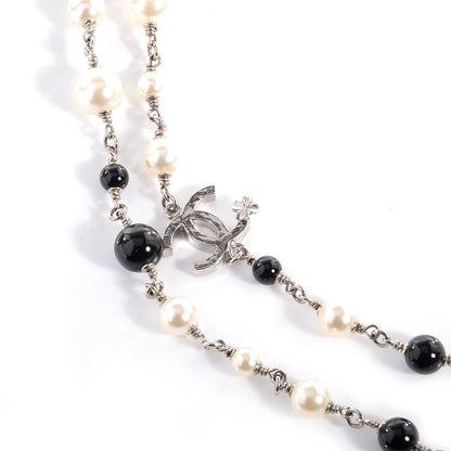Chanel Pearl CC Clover Beaded Long Necklace 4 of 6