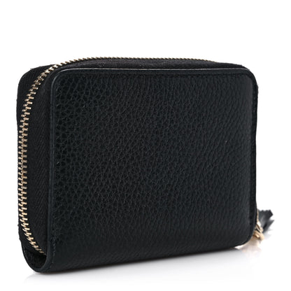 Gucci Pebbled Calfskin Small Soho Zip Around Wallet Black 3 of 10