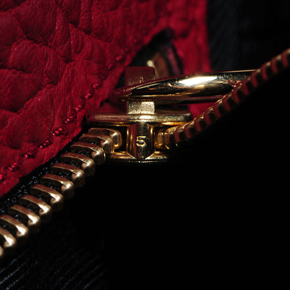 Burberry Heritage Grain Medium Woodbury Tote Military Red 9 of 9