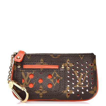 Louis Vuitton Monogram Perforated Key Pouch Orange 1 of 8
