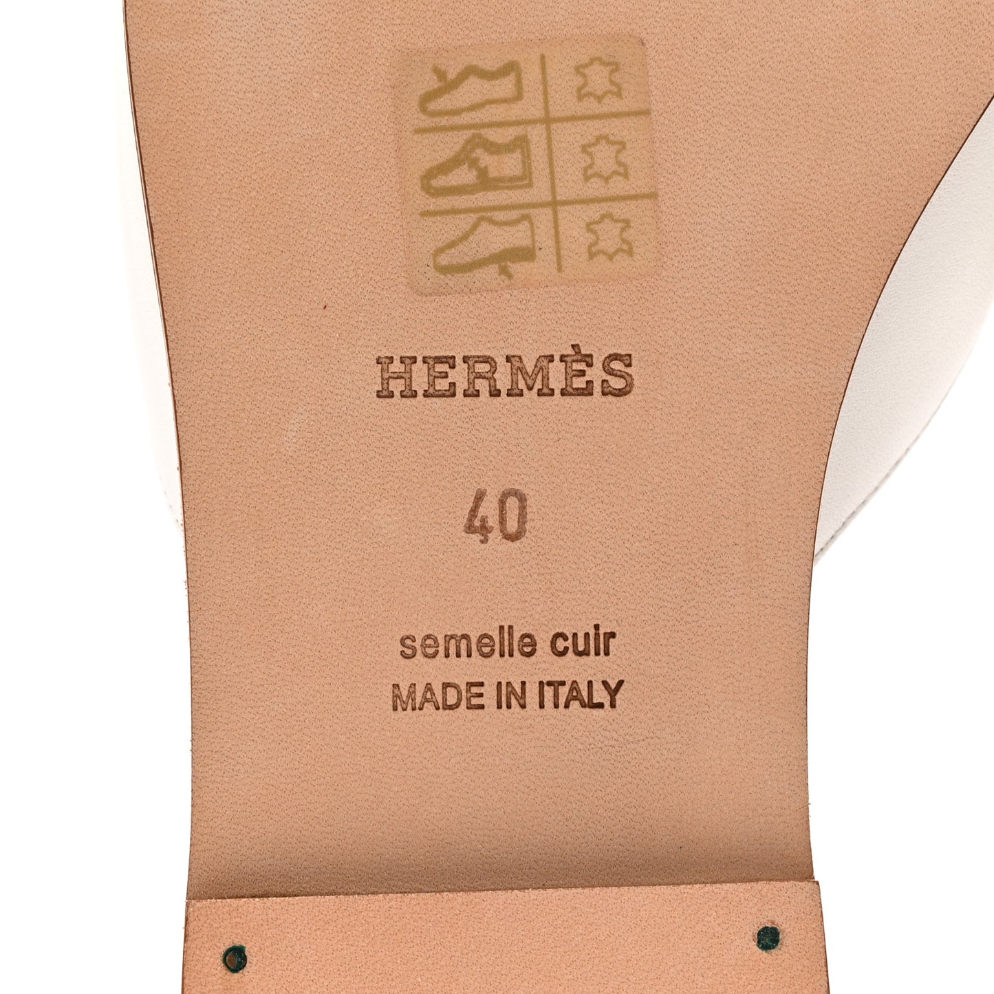 Calfskin Auteuil Sandals 40 White