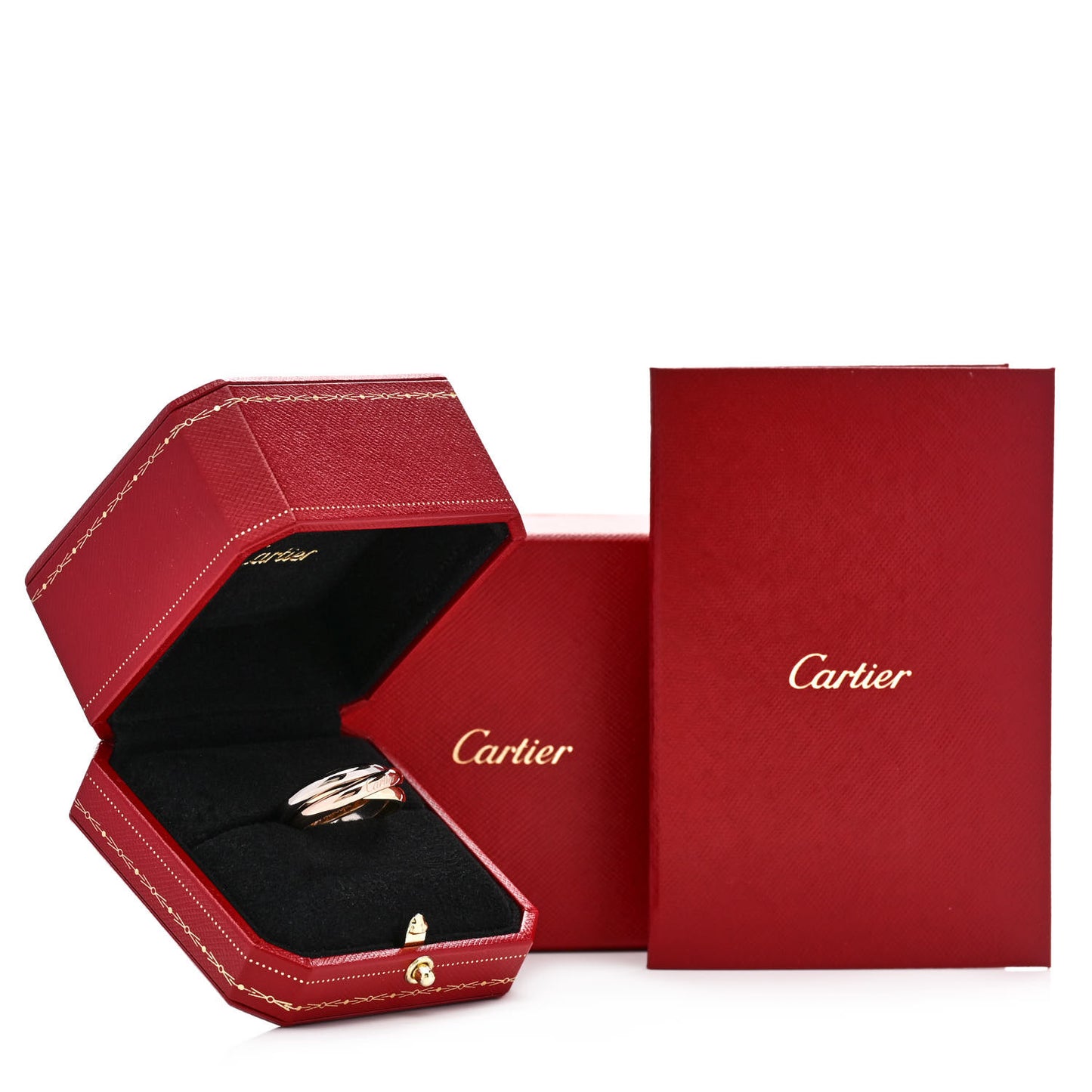 18K Pink Yellow White Gold Classic Trinity Ring 65 11