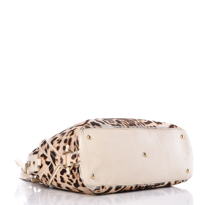 Saint Laurent Calf Hair Printed Oversized Muse Snow Leopard 4 of 20