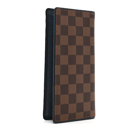 Louis Vuitton Damier Ebene Brazza Wallet Blue 3 of 12