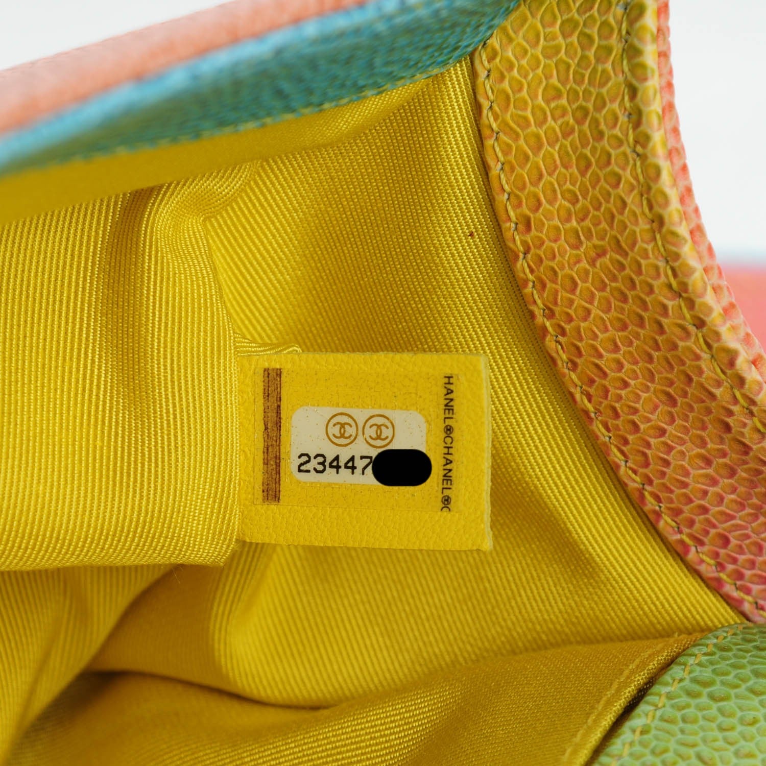 Chanel Caviar Quilted Medium Rainbow Boy Flap 6 of 7