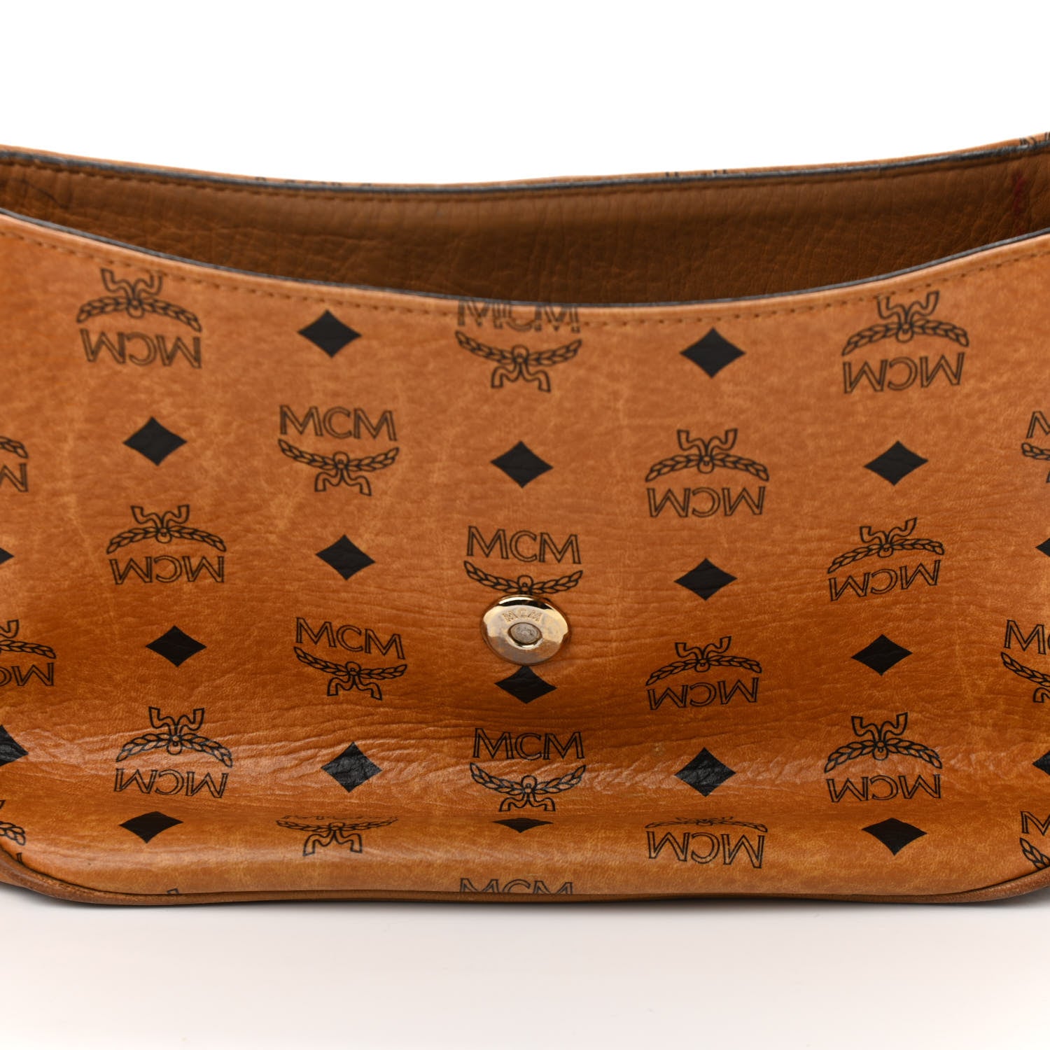 MCM Visetos Heritage Crossbody Cognac 15 of 19