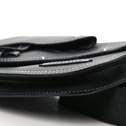 Christian Dior X KAWS Grained Calfskin Saddle Pouch Black 7 of 7