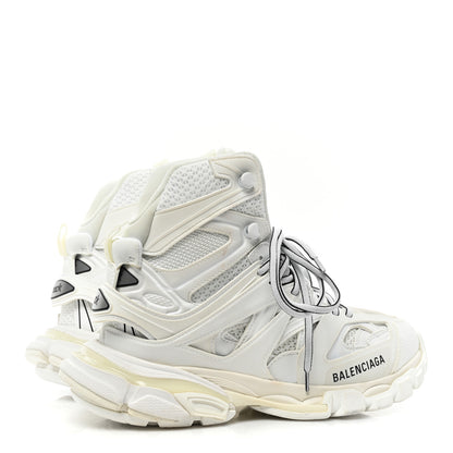 Balenciaga Mesh Nylon Womens Track Hike Sneakers 38 White 5 of 9