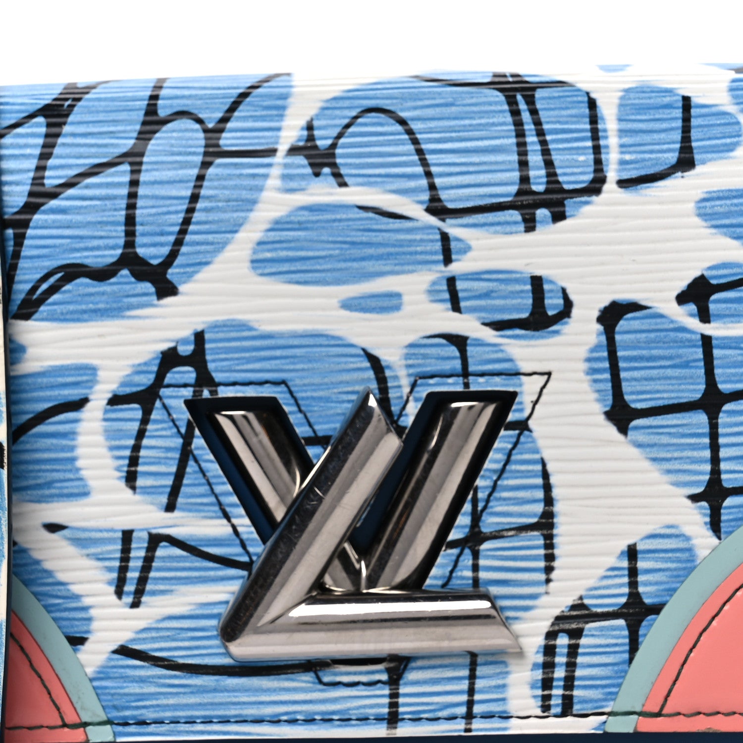 Louis Vuitton Epi Twist Chain Wallet Aqua 8 of 10