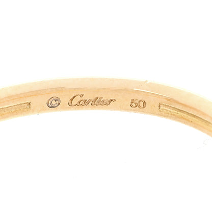 Cartier 18K Yellow Gold Diamond Mother of Pearl Amulette de Cartier Ring 50 5.5 5 of 5