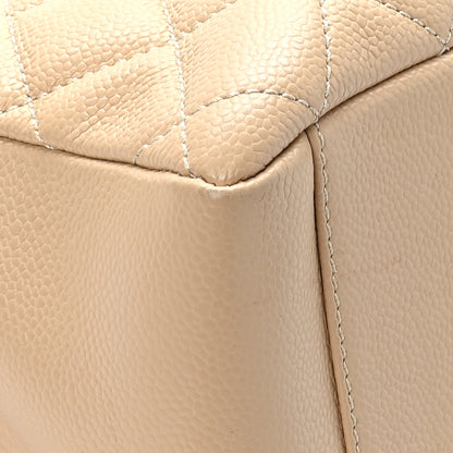 Chanel Caviar Quilted Grand Shopping Tote GST Beige Clair 9 of 12