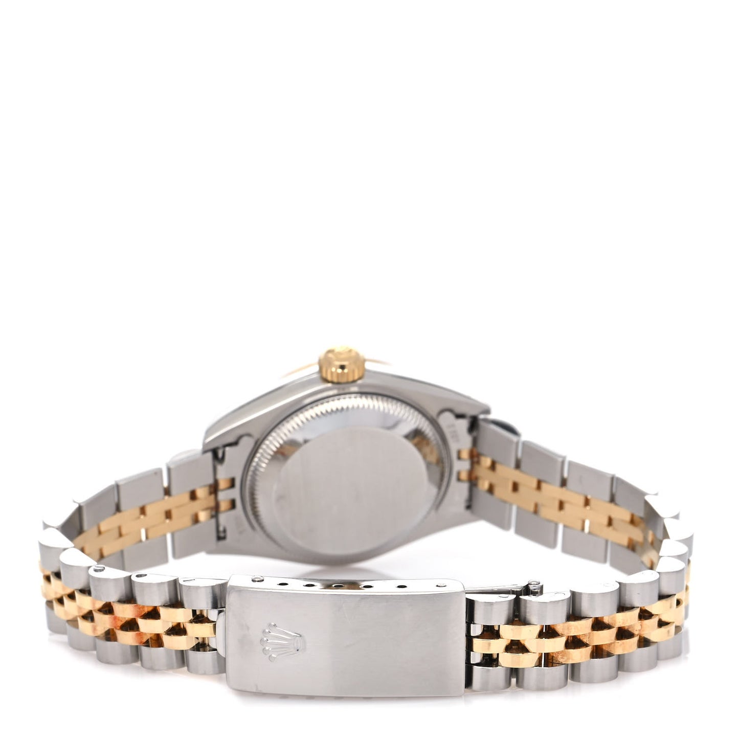 Stainless Steel 18K Yellow Gold Diamond 26mm Oyster Perpetual Datejust Watch White 79173