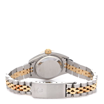 Rolex Stainless Steel 18K Yellow Gold Diamond 26mm Oyster Perpetual Datejust Watch White 79173 3 of 4