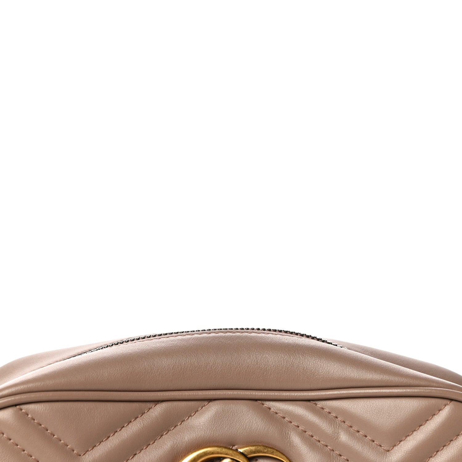 Gucci Calfskin Matelasse Small GG Marmont Chain Shoulder Bag Porcelain Rose 12 of 12