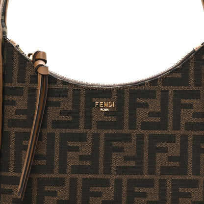 Fendi Fabric Jacquard Vitello Grace FF 1974 Mini Fendessence Shoulder Bag Tobacco Moro Ebano 8 of 11