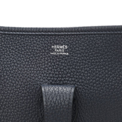 Hermes Taurillon Clemence Evelyne III GM Bleu Nuit 6 of 12