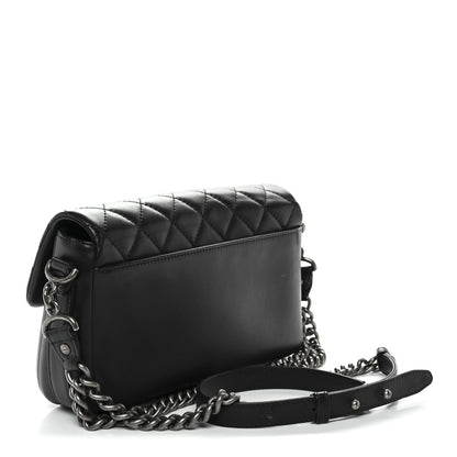 Chanel Calfskin Quilted Large Rock My Shoulder Flap Black 3 of 10