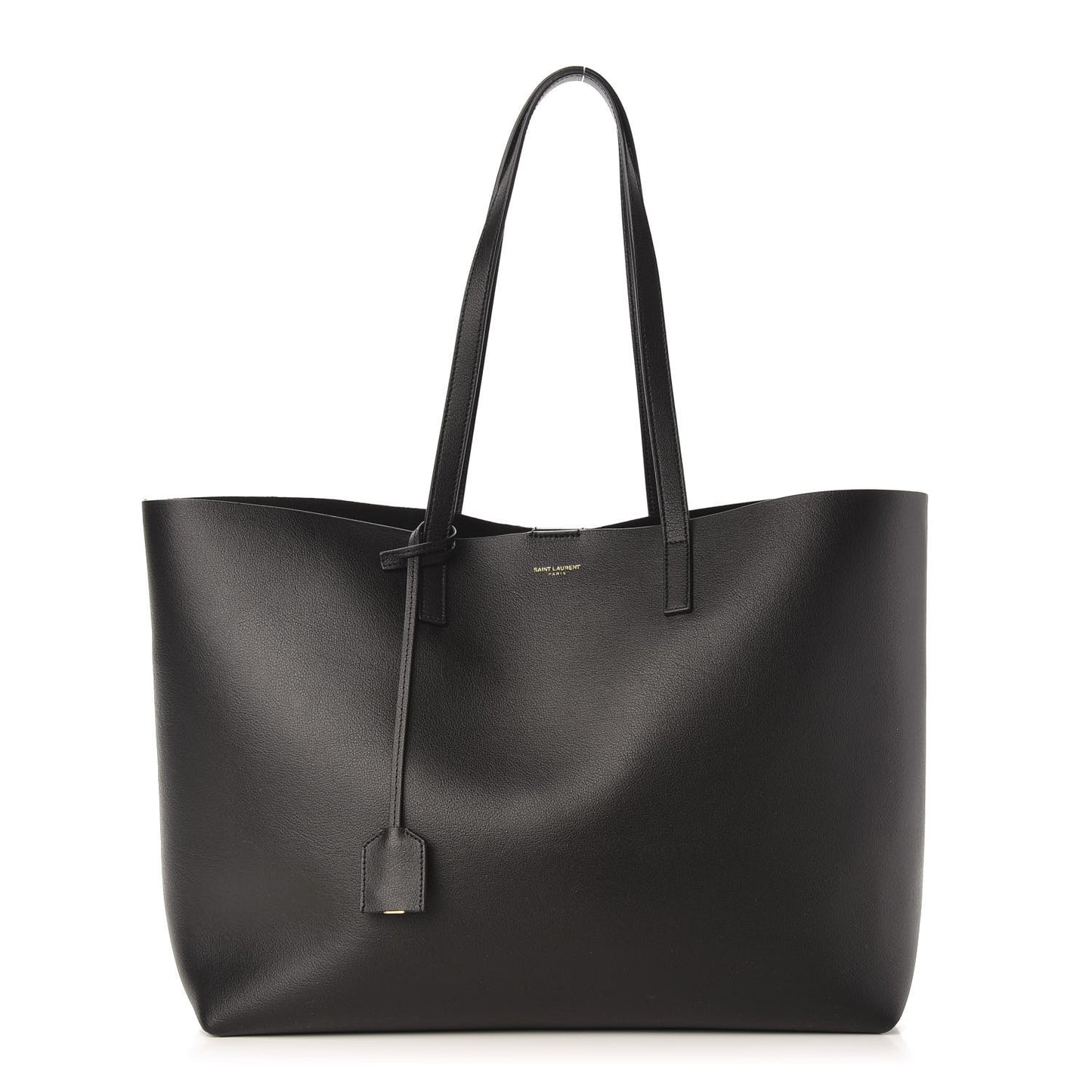 Calfskin Large Shopping Tote Black