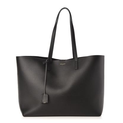 Saint Laurent Calfskin Large Shopping Tote Black 3 of 12
