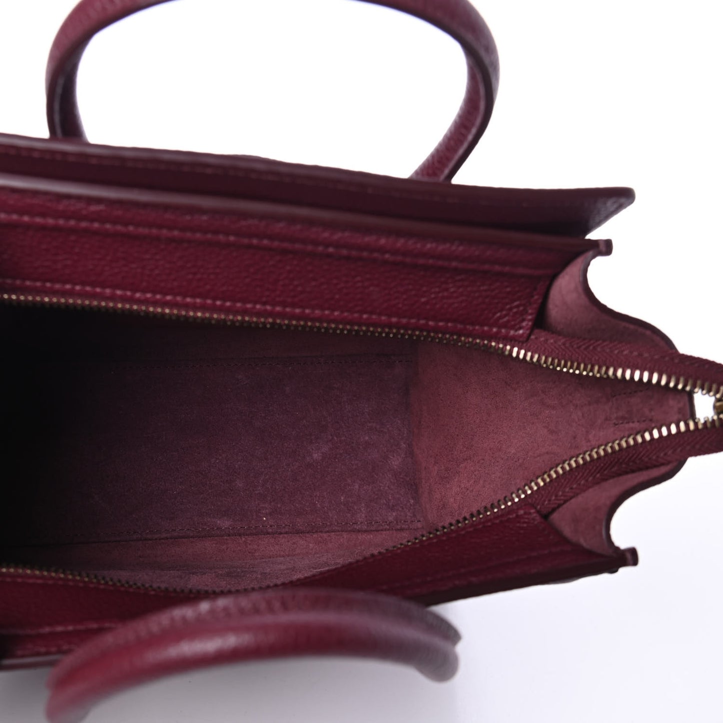 Drummed Calfskin Nano Luggage Acai