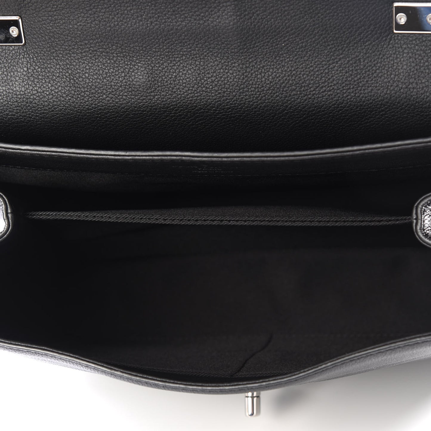 Soft Calfskin Lockme II Top Handle Black