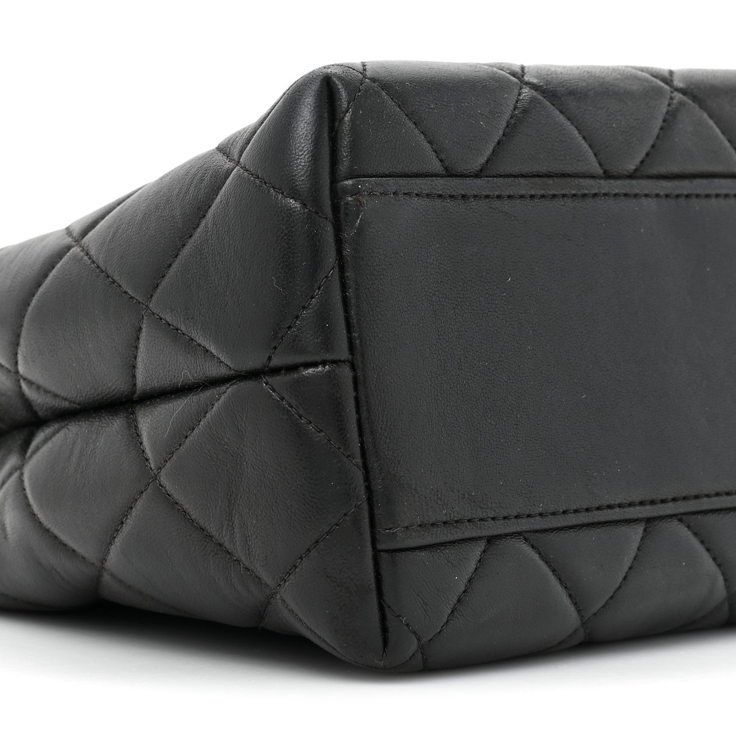 Chanel Lambskin Quilted Shoulder Bag Black 10 of 13