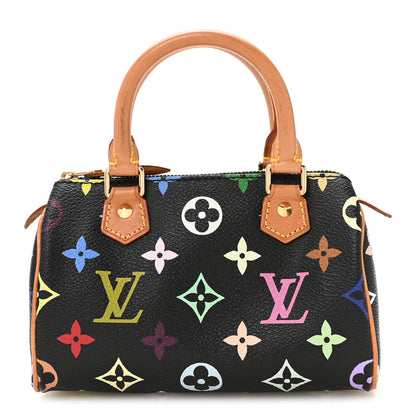 Louis Vuitton Monogram Multicolor Mini Sac HL Speedy Black 1 of 9