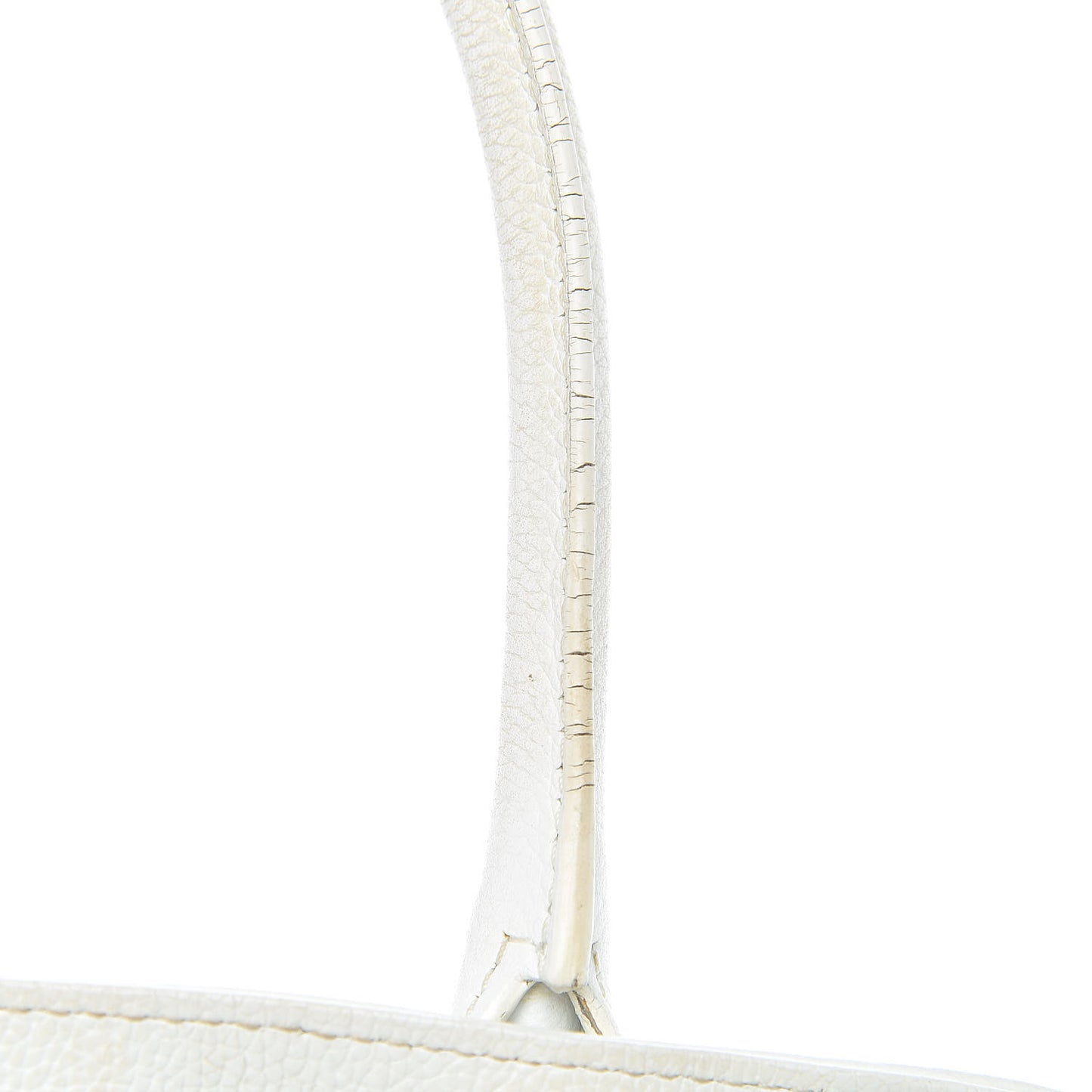 Calfskin Cerf Executive Shopper Tote White