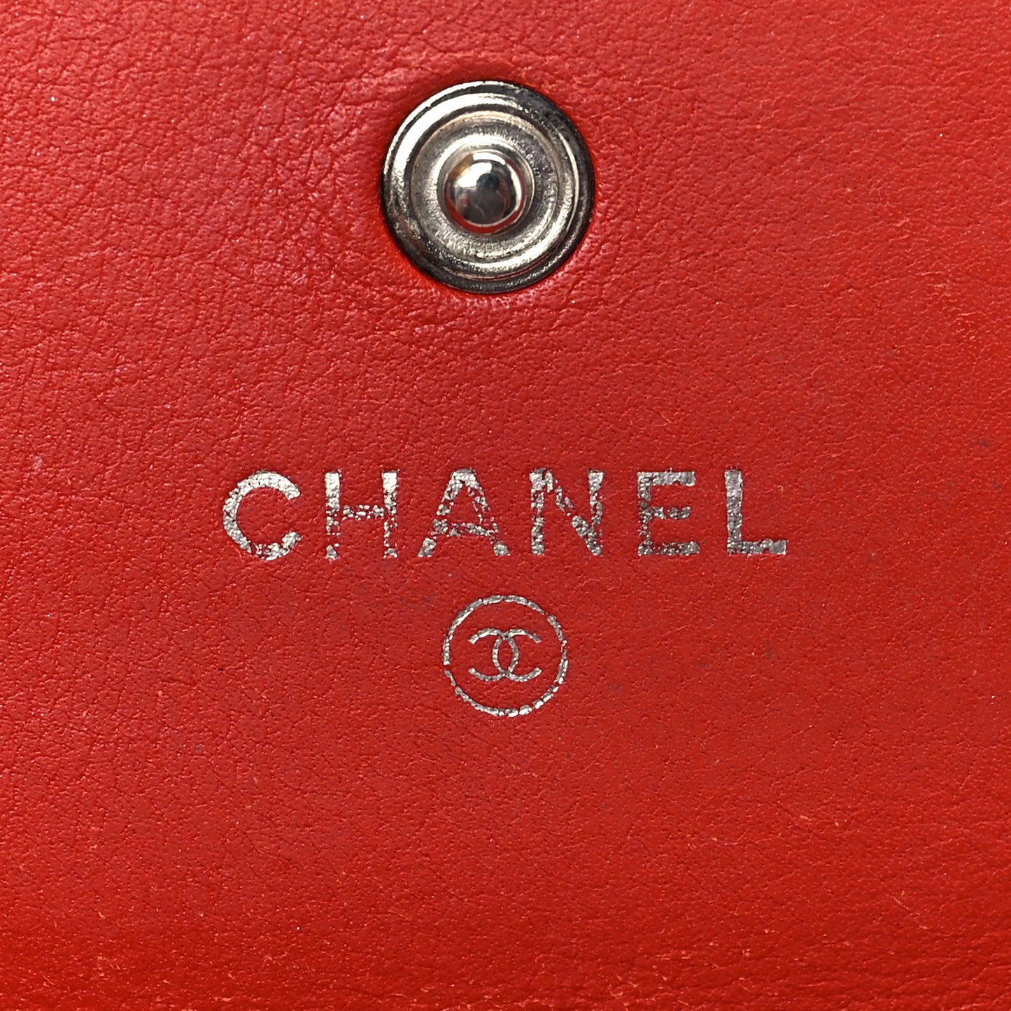 Caviar Timeless CC Large Flap Wallet Red