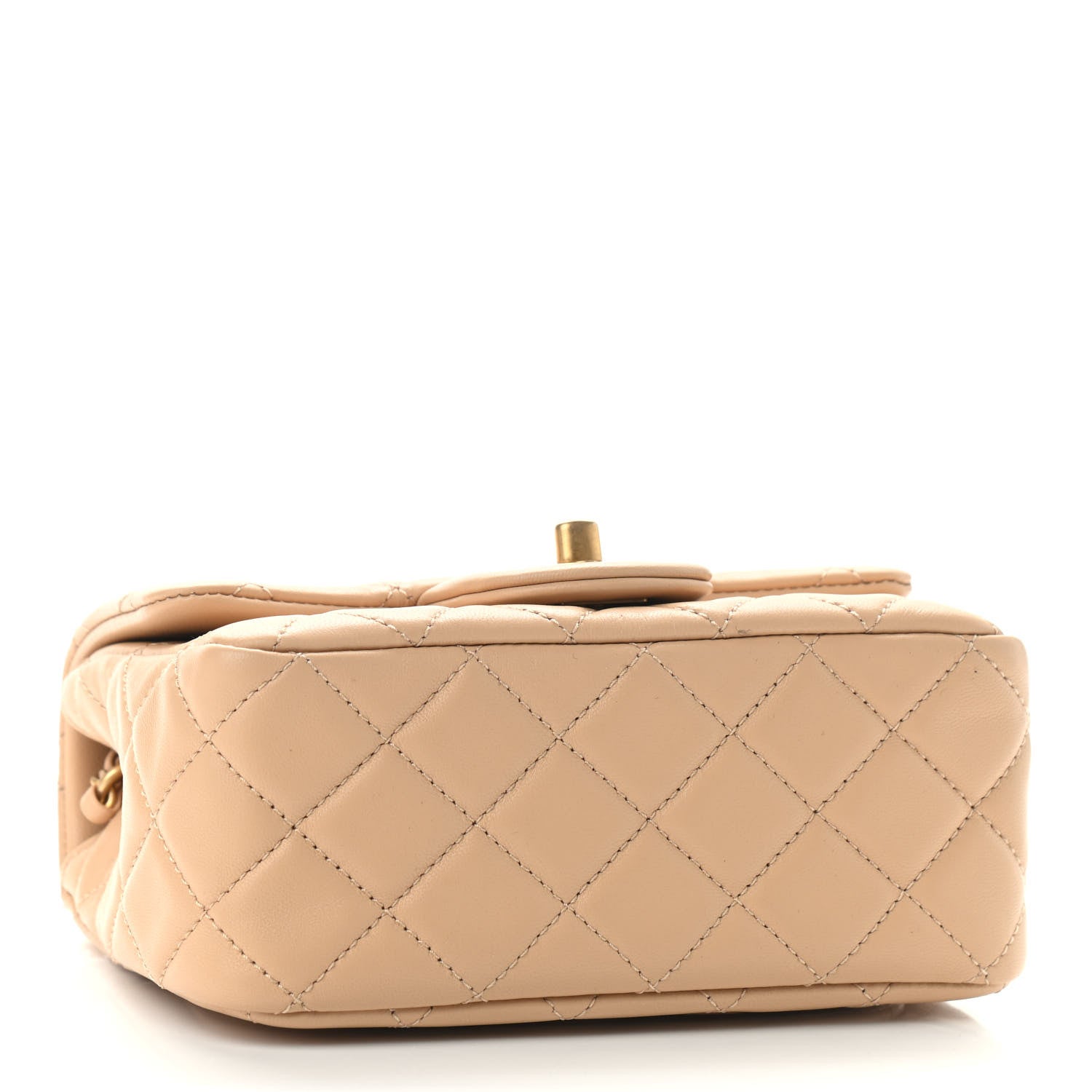 Chanel Lambskin Quilted Mini Pearl Crush Flap Beige 4 of 9