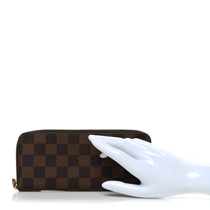 Louis Vuitton Damier Ebene Clemence Wallet Cherry 2 of 8