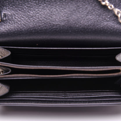 Gucci Calfskin Web Mini Dionysus Chain Wallet Black 5 of 13