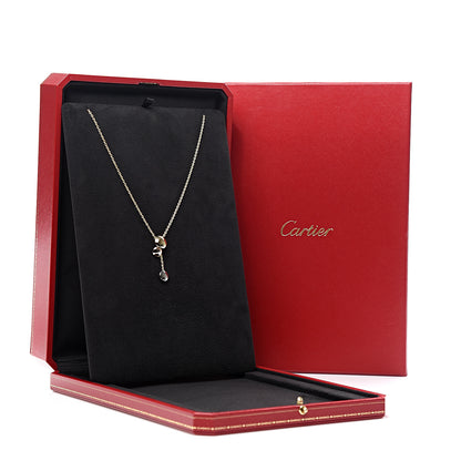 Cartier 18K Pink Yellow White Gold Sweet Trinity Drop Necklace 6 of 6