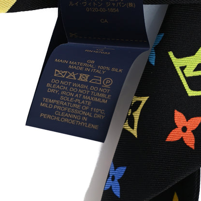 Louis Vuitton LV X TM Silk Monogram Multicolor BB Bandeau Black 3 of 3