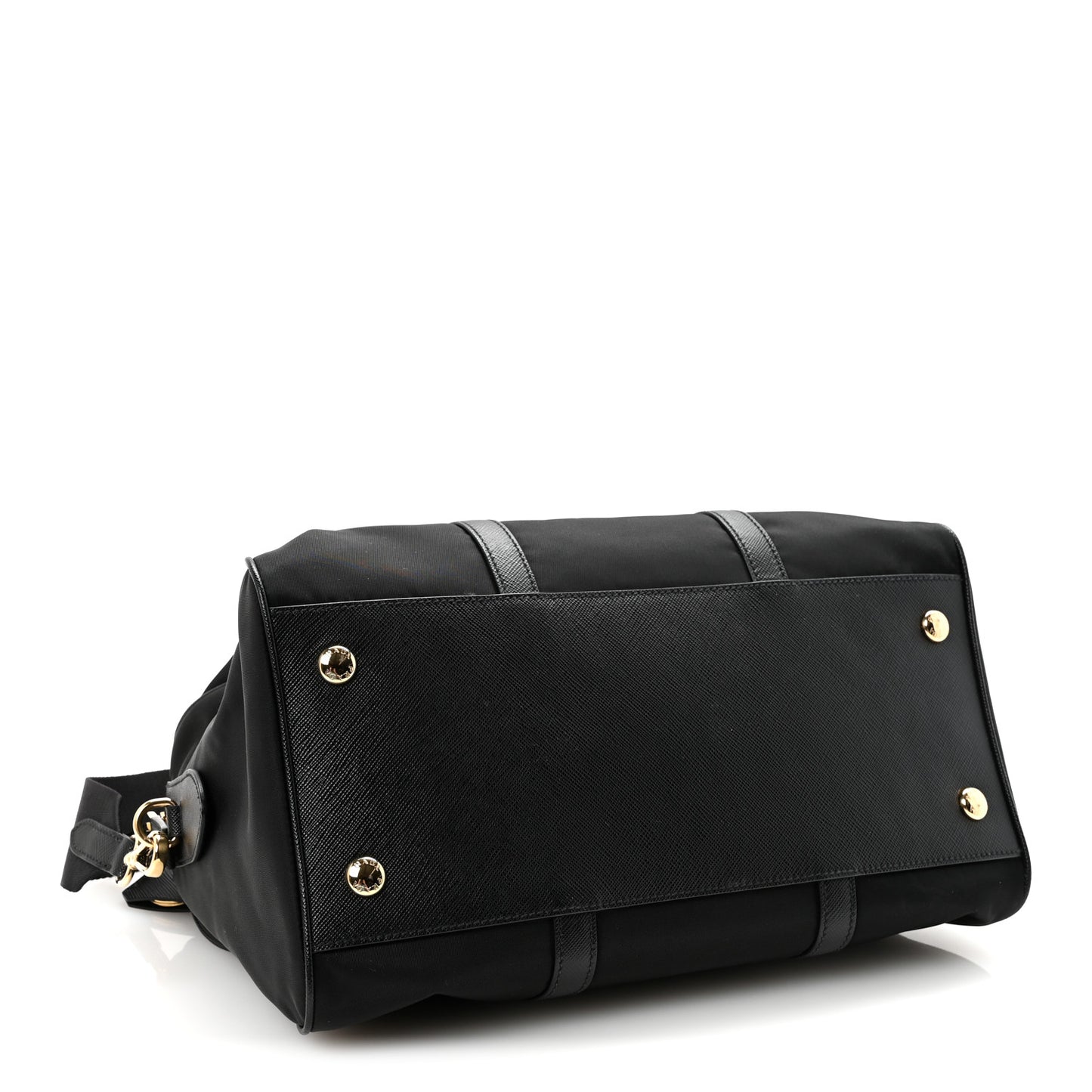 Re-Nylon Saffiano Medium Re-Edition 1978 Top Handle Bag Black