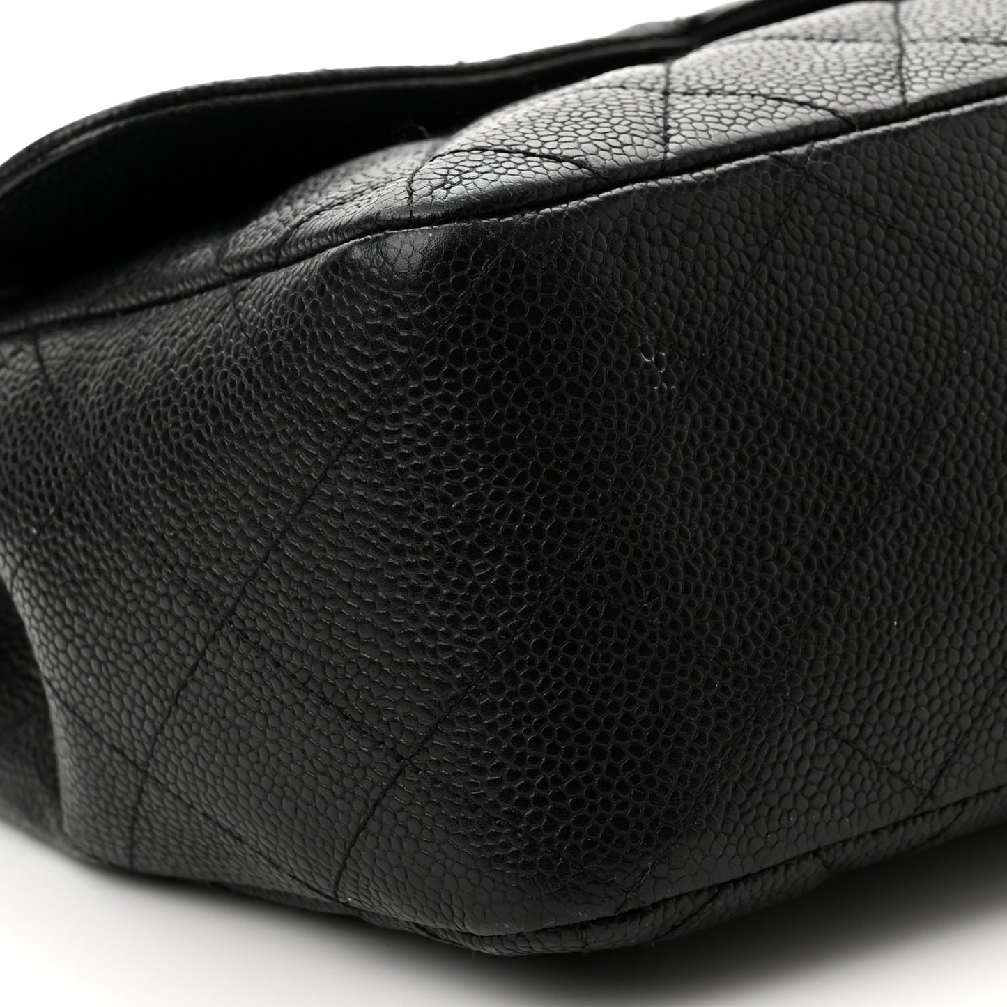 Caviar Quilted Jumbo Single Flap Black