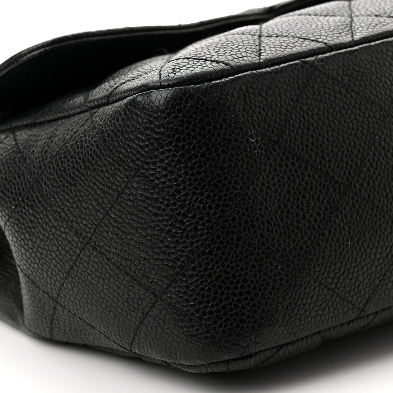 Chanel Caviar Quilted Jumbo Single Flap Black 9 of 10