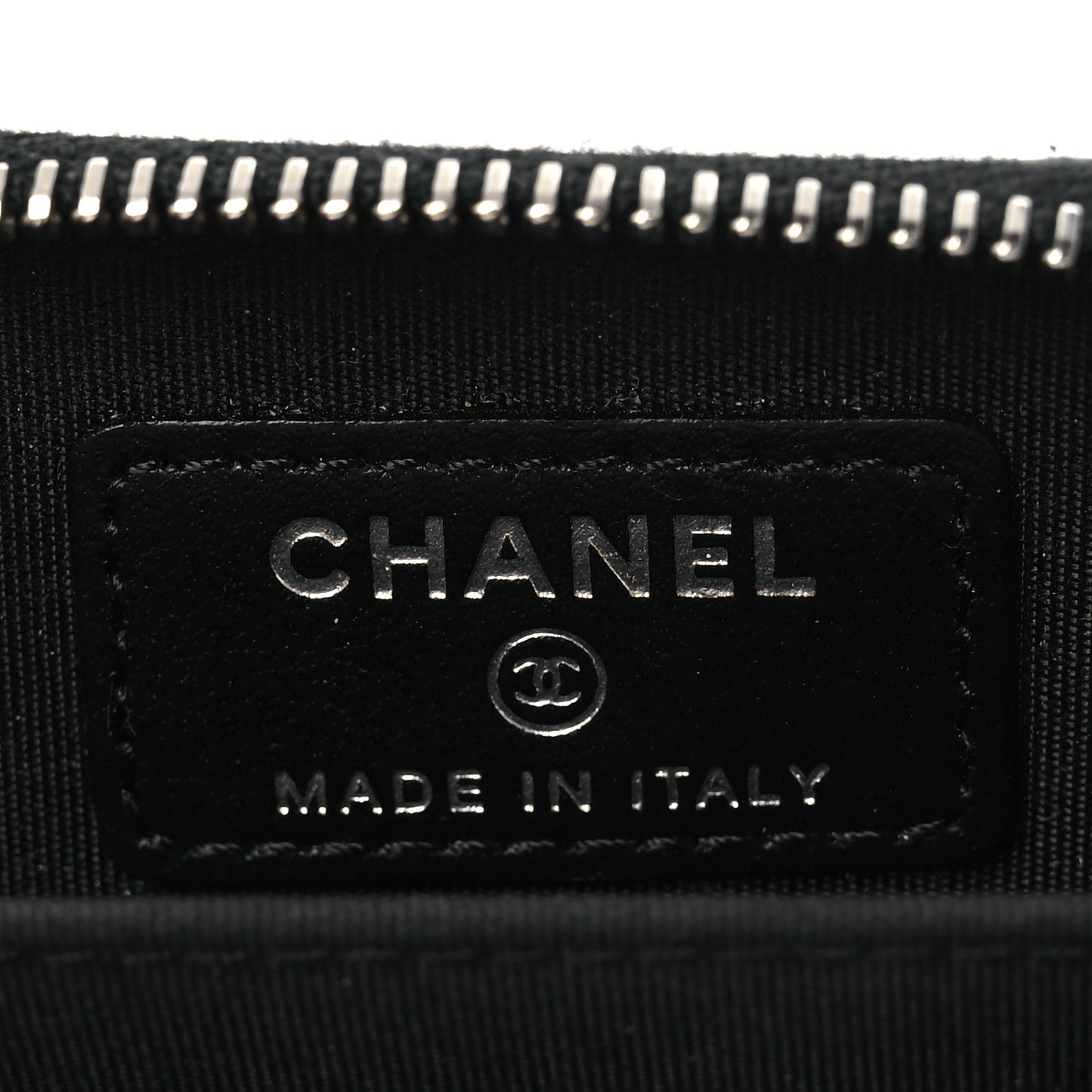 Caviar Quilted Incognito Zip Coin Purse Black