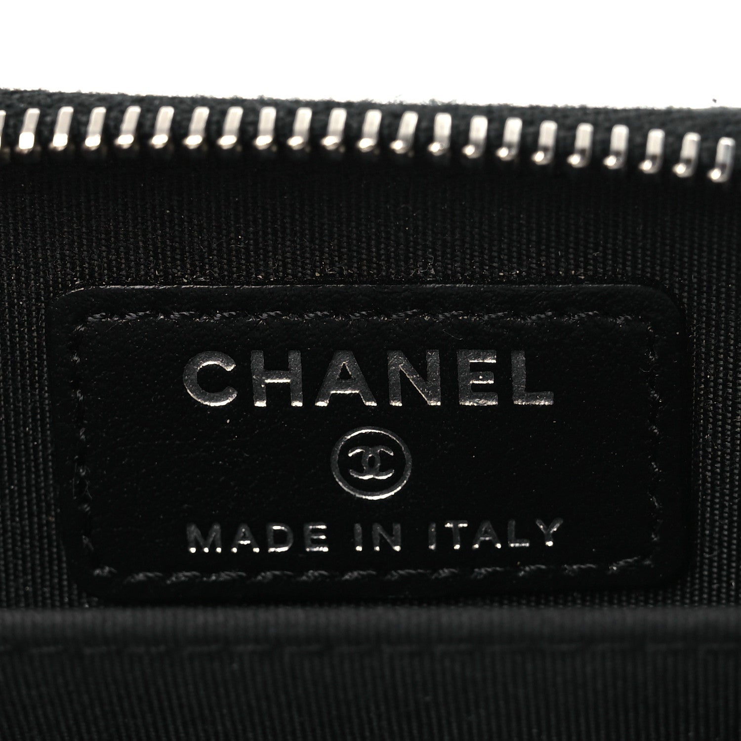 Chanel Caviar Quilted Incognito Zip Coin Purse Black 6 of 9