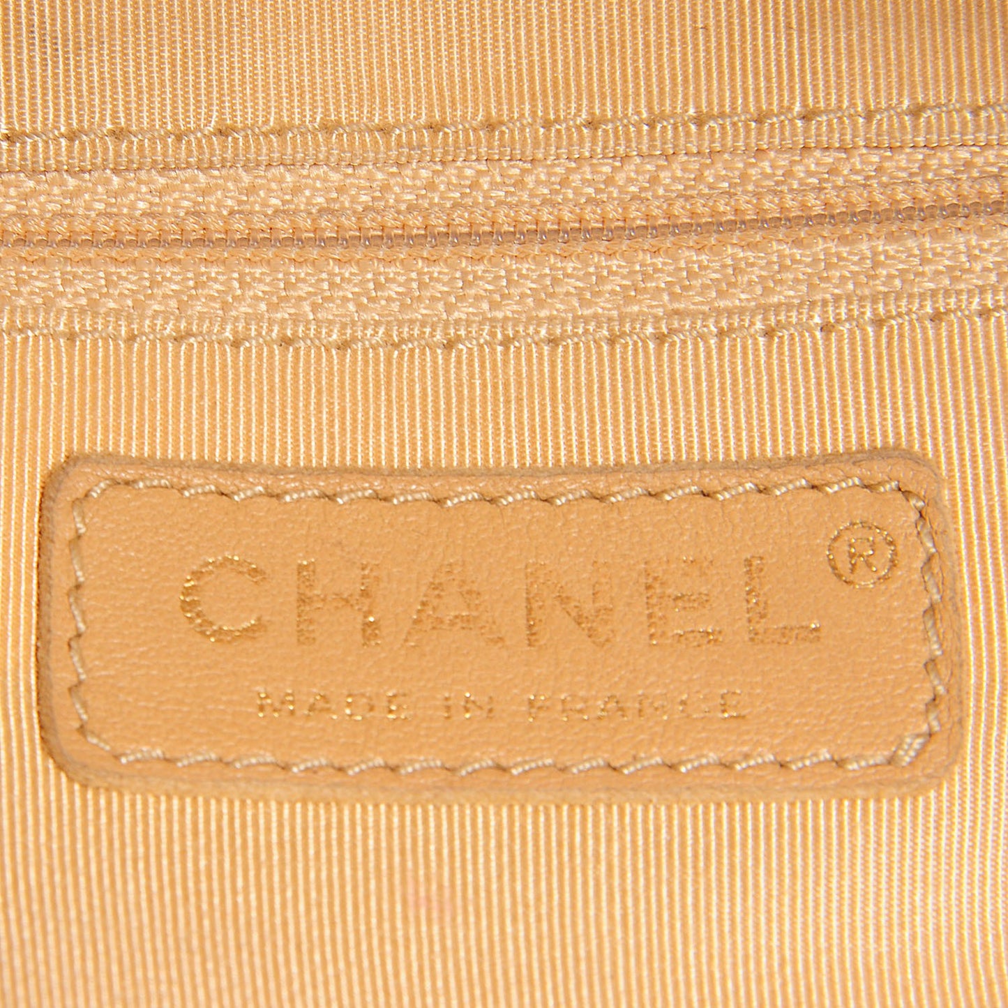 Caviar Quilted Hobo Beige