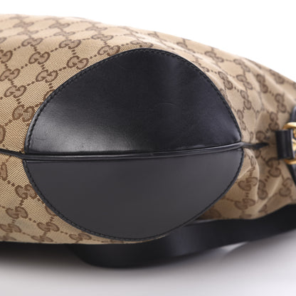 Gucci Monogram Medium Patti Stud Hobo Black 10 of 12