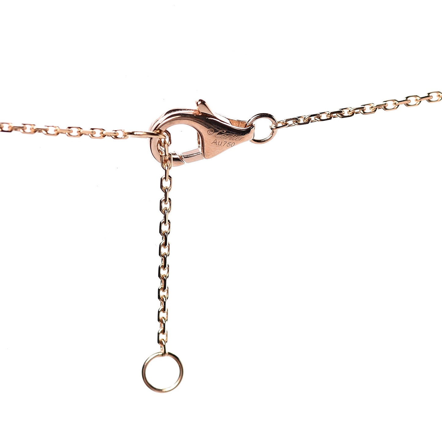 18K Pink Yellow White Gold Diamond Trinity Pendant Necklace