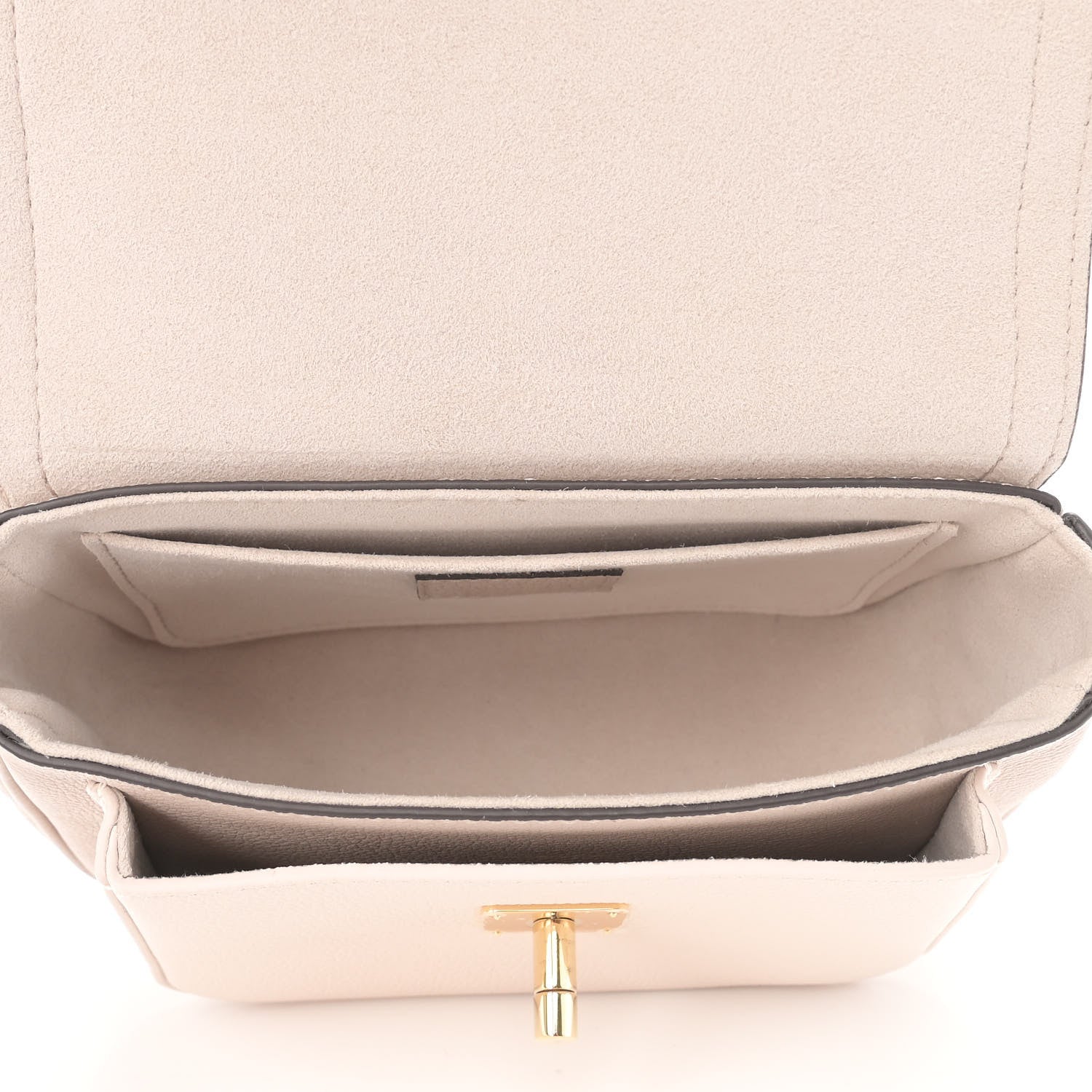 Louis Vuitton Grained Calfskin Lockme Tender Greige 5 of 9