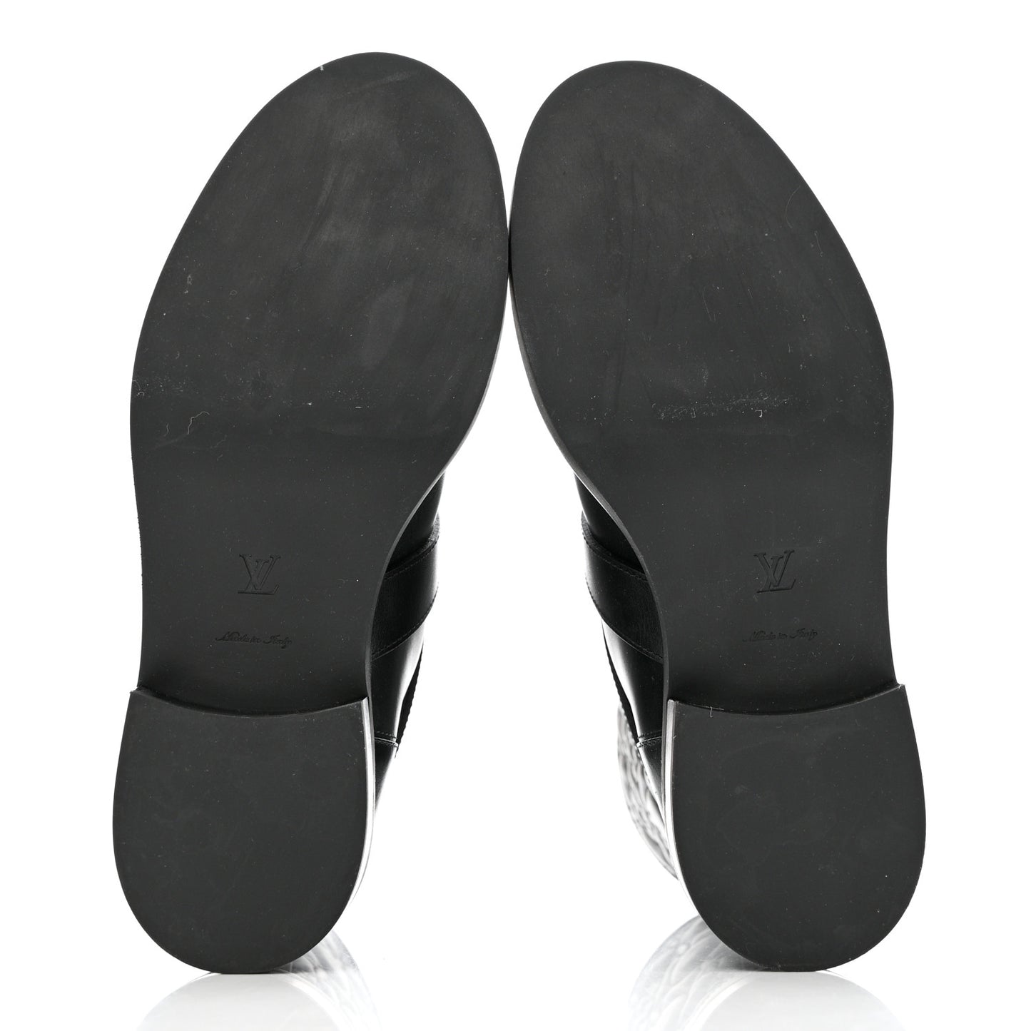 Calfskin Embossed Monogram Rebellion Half Boots 37.5 Black
