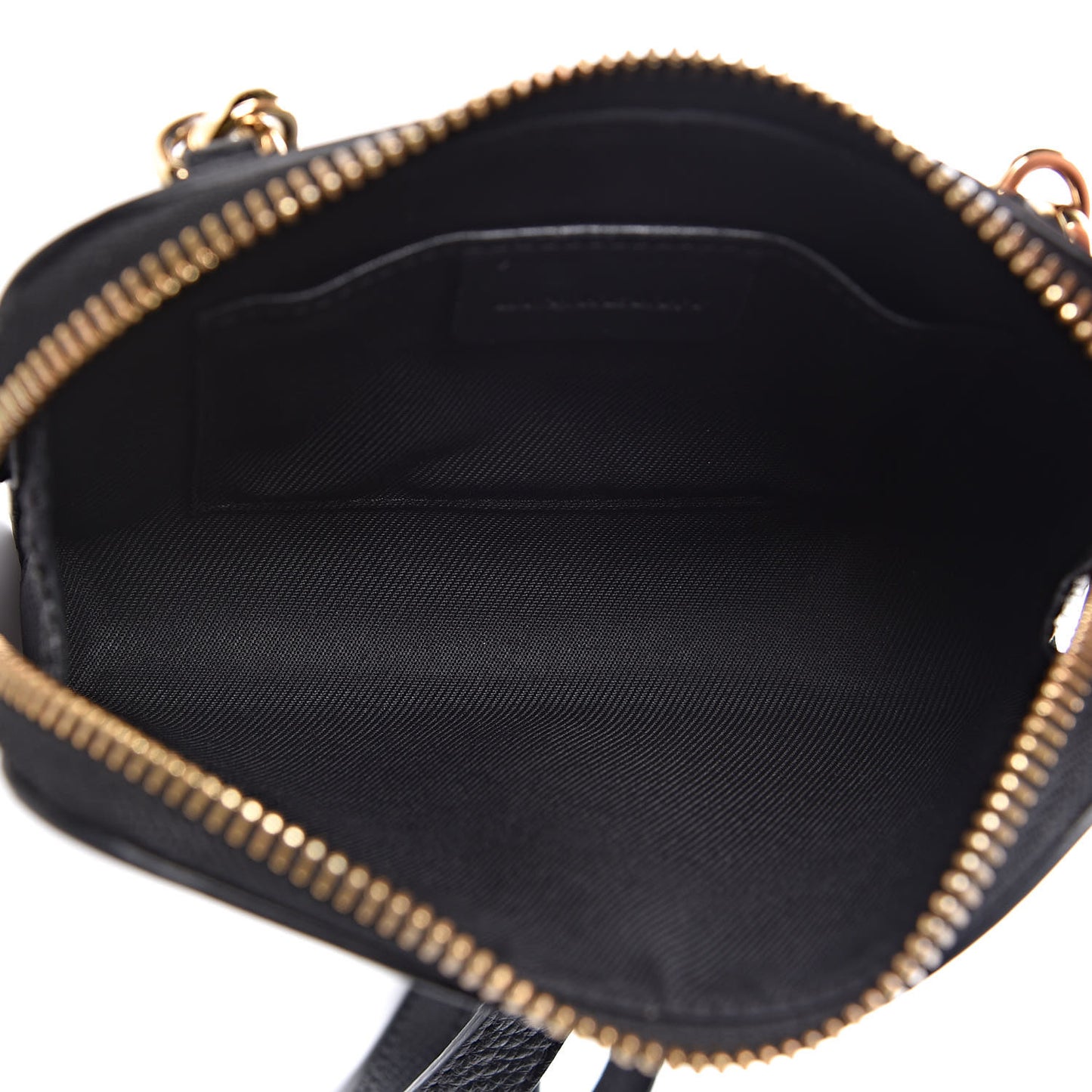 Grain Calfskin Small Crossbody Bag Black