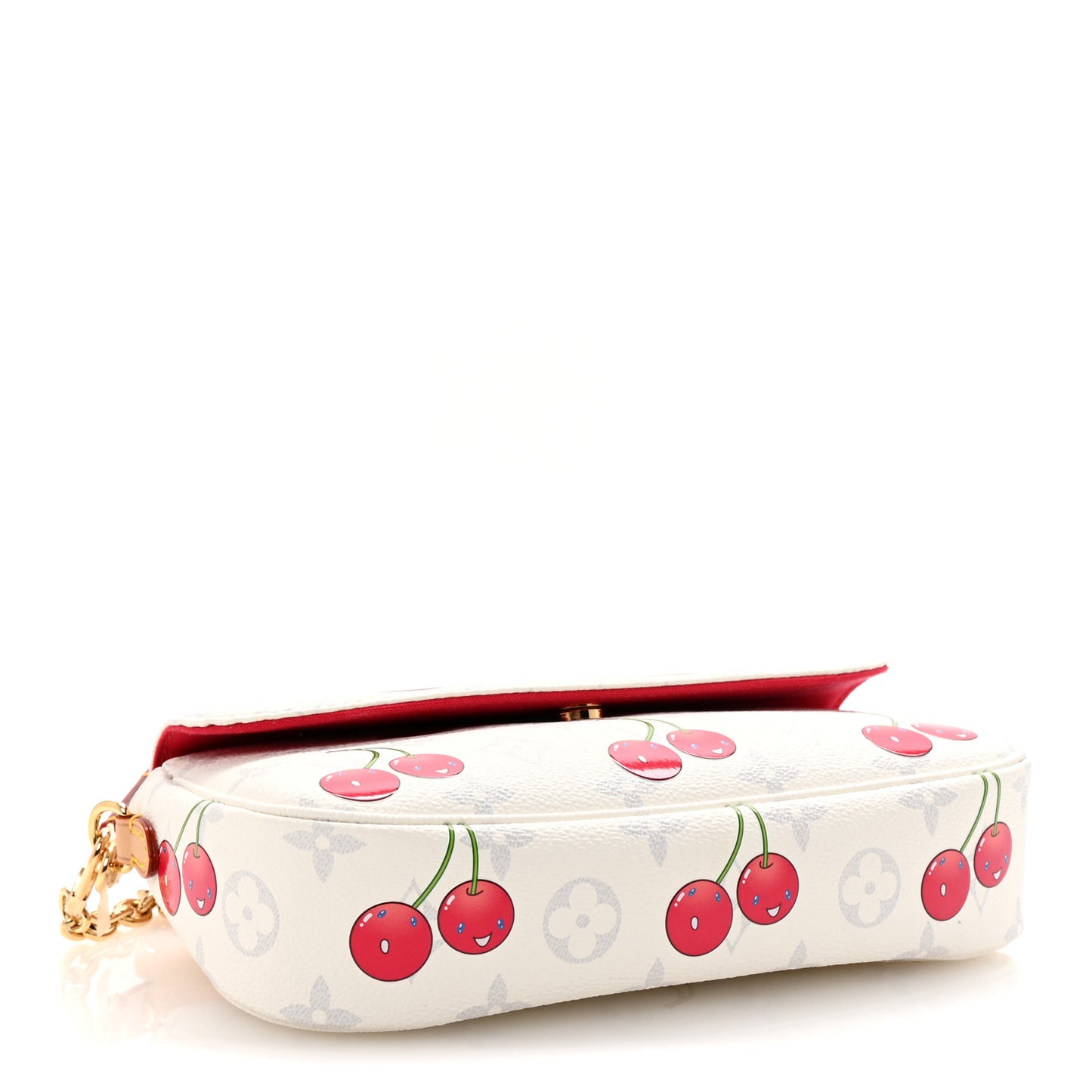 LV X TM Monogram Cerises Ivy Wallet On Chain White